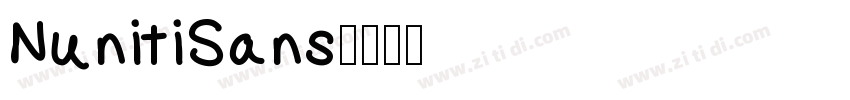 NunitiSans字体转换