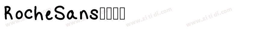 RocheSans字体转换