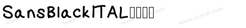 SansBlackITAL字体转换