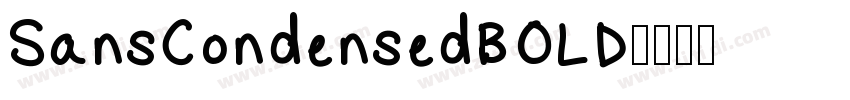 SansCondensedBOLD字体转换