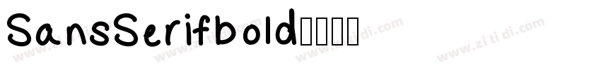 SansSerifbold字体转换