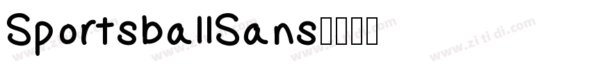 SportsballSans字体转换