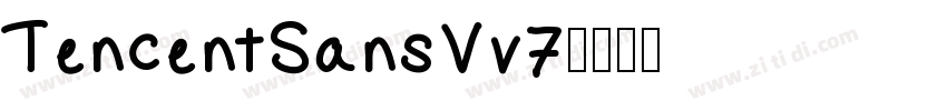 TencentSansVv7字体转换