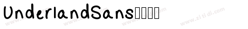 UnderlandSans字体转换