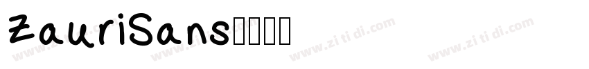 ZauriSans字体转换