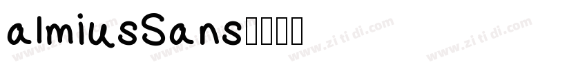 almiusSans字体转换