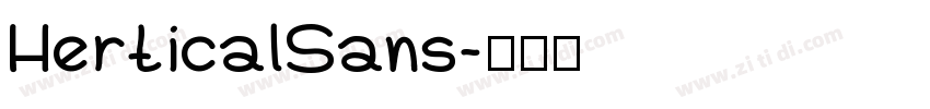 HerticalSans字体转换