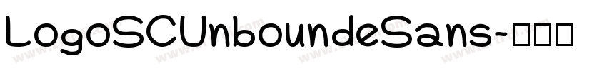 LogoSCUnboundeSans字体转换