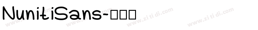 NunitiSans字体转换