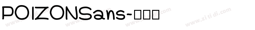 POIZONSans字体转换