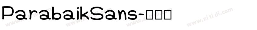 ParabaikSans字体转换