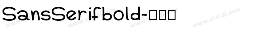 SansSerifbold字体转换