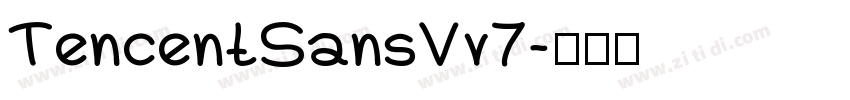 TencentSansVv7字体转换
