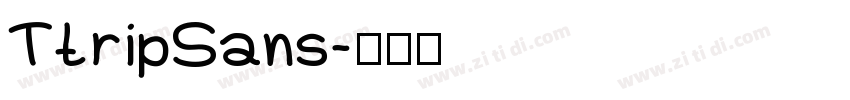 TtripSans字体转换