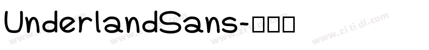 UnderlandSans字体转换