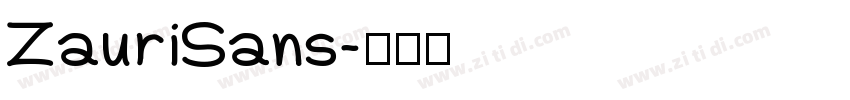 ZauriSans字体转换