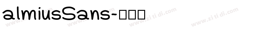 almiusSans字体转换