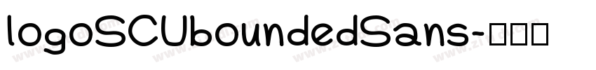logoSCUboundedSans字体转换