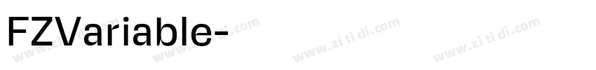 FZVariable字体转换