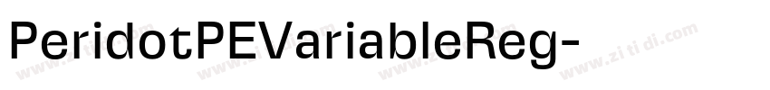PeridotPEVariableReg字体转换