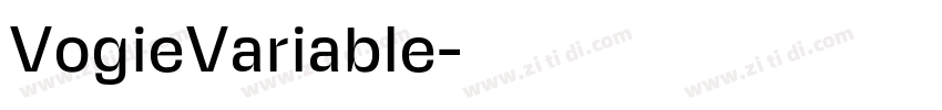 VogieVariable字体转换