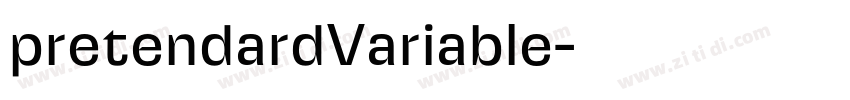 pretendardVariable字体转换