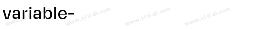 variable字体转换