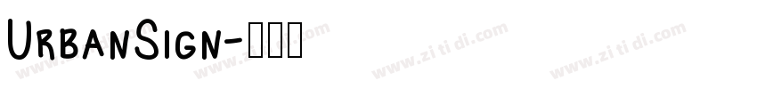 UrbanSign字体转换