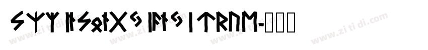 SJjinsongxianxiTrue字体转换