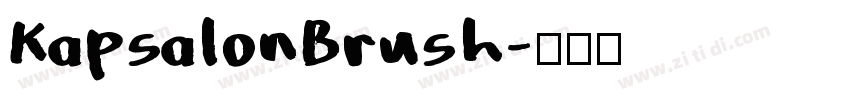 KapsalonBrush字体转换