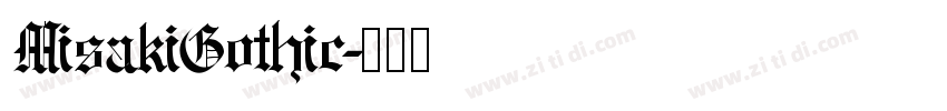 MisakiGothic字体转换