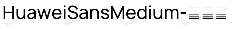 HuaweiSansMedium字体转换