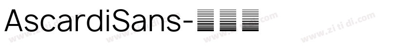 AscardiSans字体转换