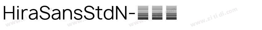 HiraSansStdN字体转换