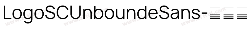 LogoSCUnboundeSans字体转换