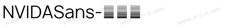 NVIDASans字体转换