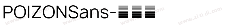 POIZONSans字体转换