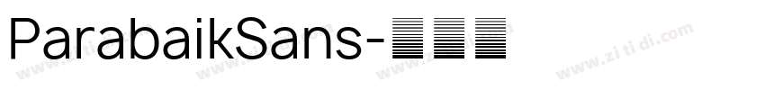 ParabaikSans字体转换