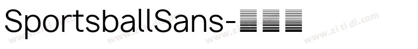 SportsballSans字体转换