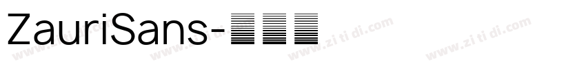 ZauriSans字体转换