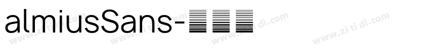 almiusSans字体转换
