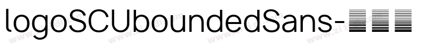 logoSCUboundedSans字体转换