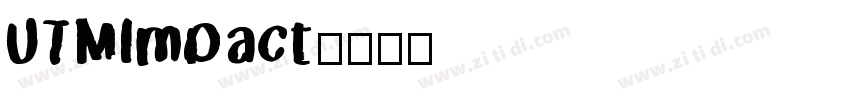 UTMImpact字体转换