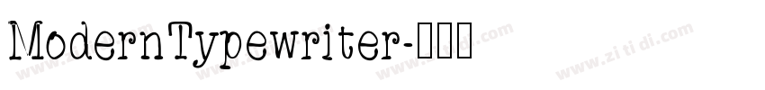 ModernTypewriter字体转换