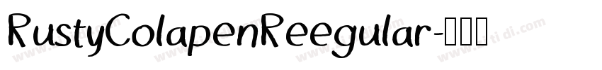 RustyColapenReegular字体转换