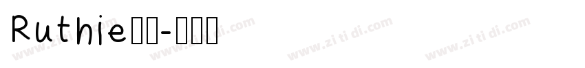 Ruthie字体字体转换