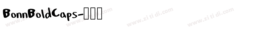 BonnBoldCaps字体转换
