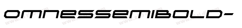 0mnesSemiBold字体转换