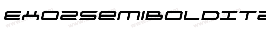 EXO2SemiBoldItalic字体转换