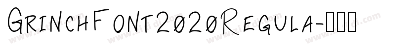GrinchFont2020Regula字体转换